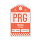 PRG Vintage Luggage Tag Sticker