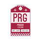 PRG Vintage Luggage Tag Sticker