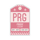 PRG Vintage Luggage Tag Sticker