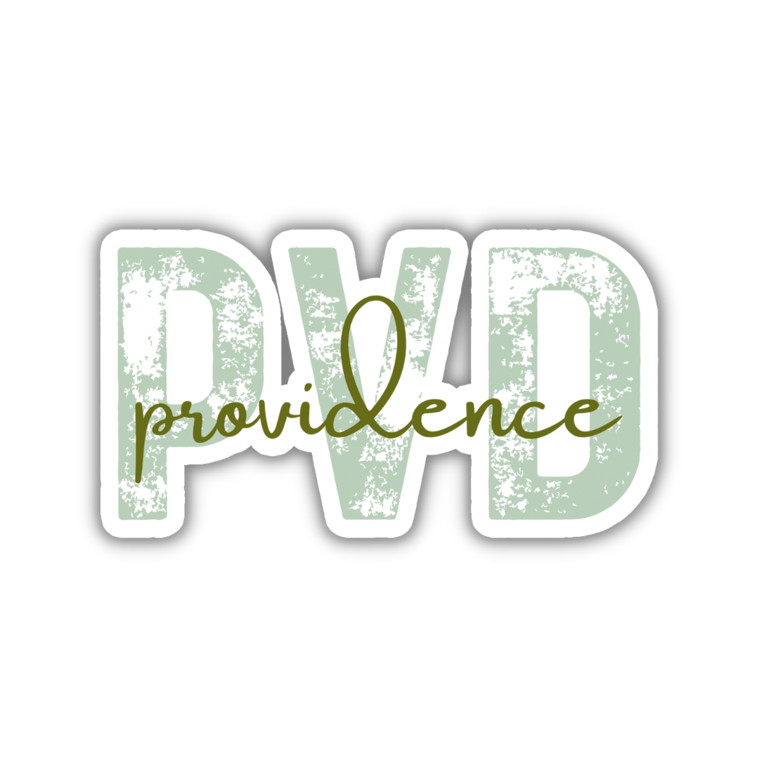 PVD Providence Airport Code Sticker