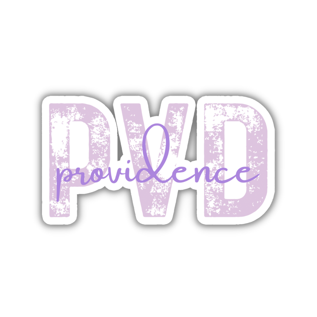 PVD Providence Airport Code Sticker