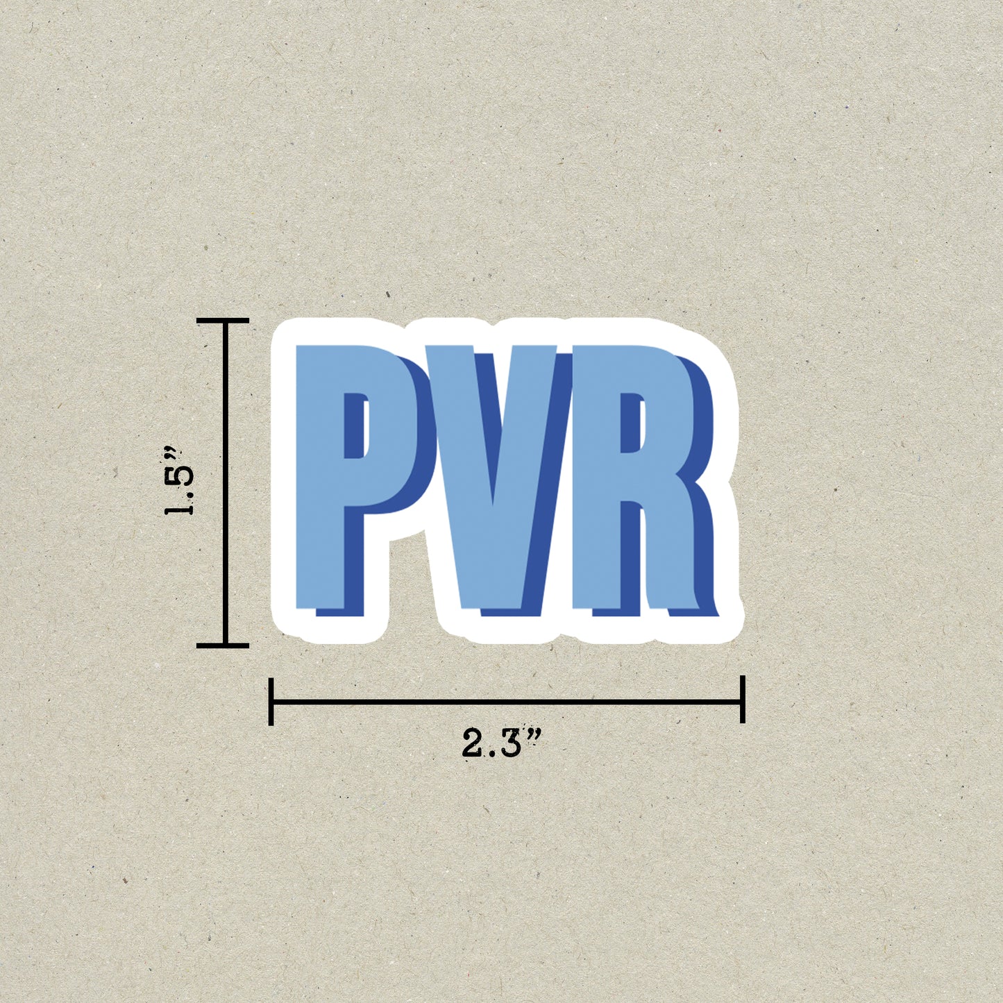 PVR Double Layered Sticker