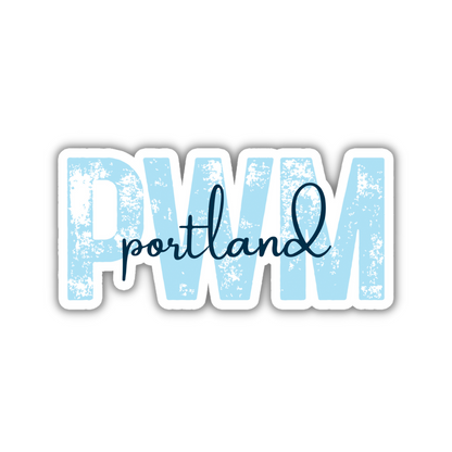 PWM Portland Airport Code Sticker