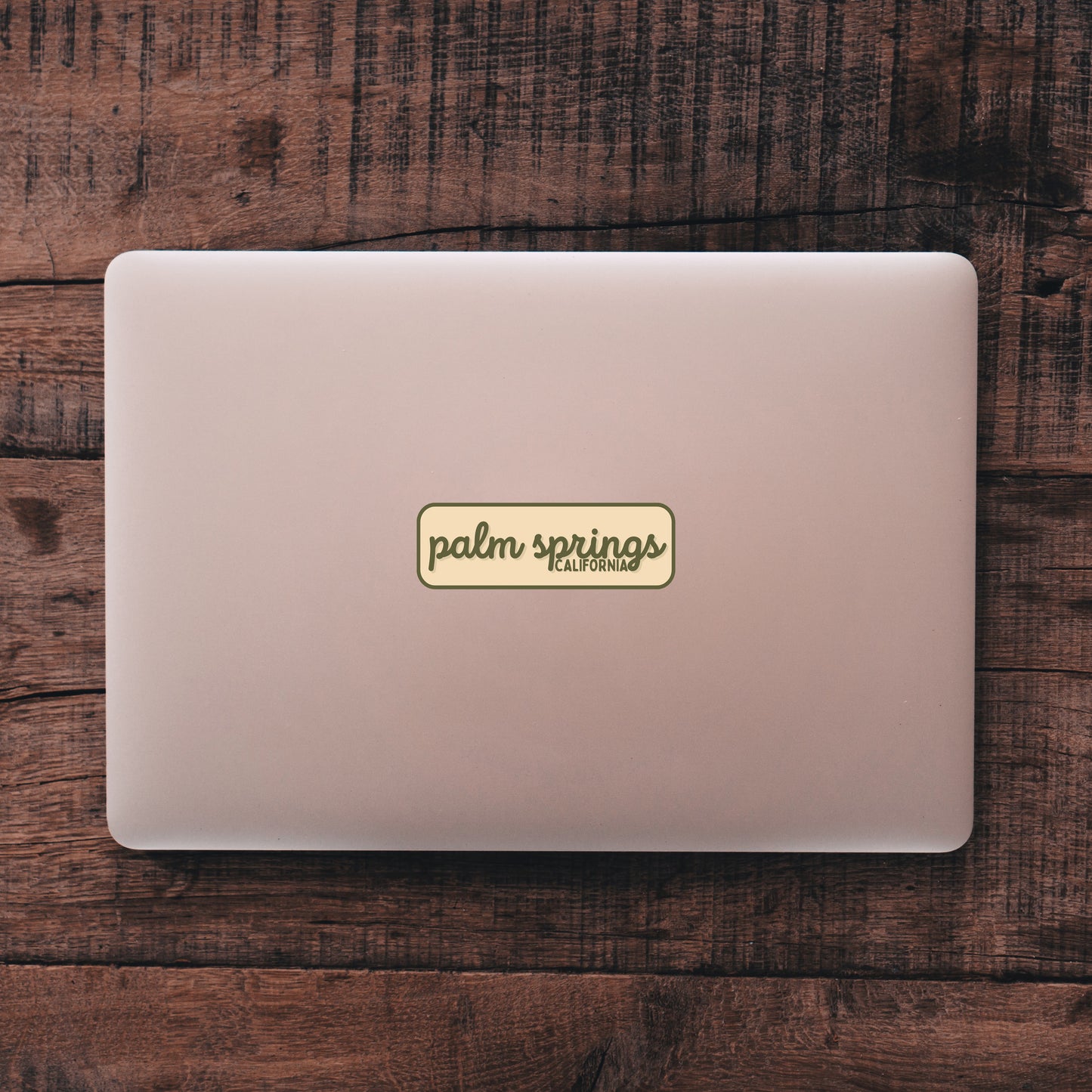 Palm Springs, California Retro Travel Sticker – Colorful Vinyl Decal for Laptop, Water Bottle & Luggage