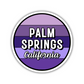 Palm Springs, California Circle Sticker