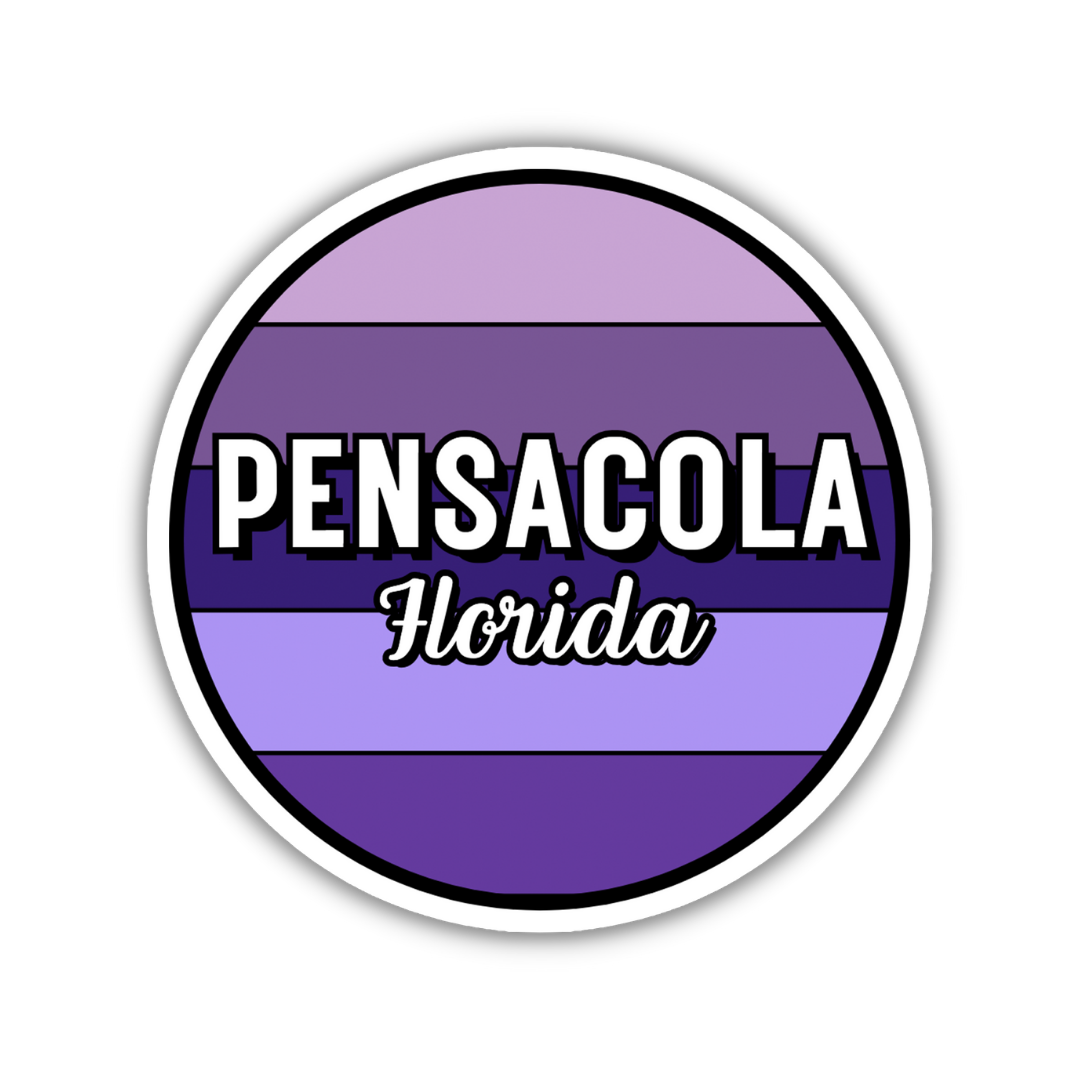 Pensacola, Florida Circle Sticker