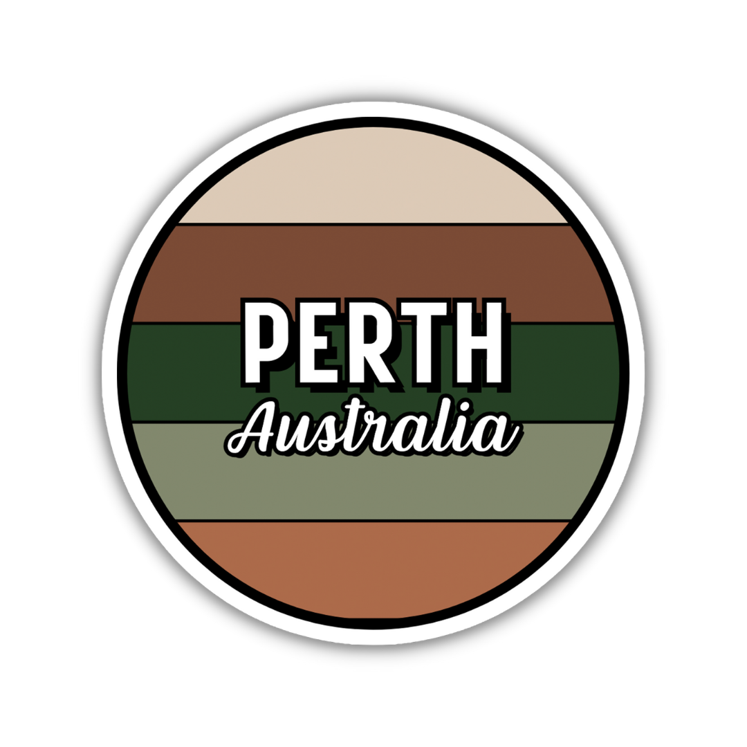 Perth, Australia Circle Sticker