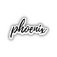 Phoenix Cursive Sticker