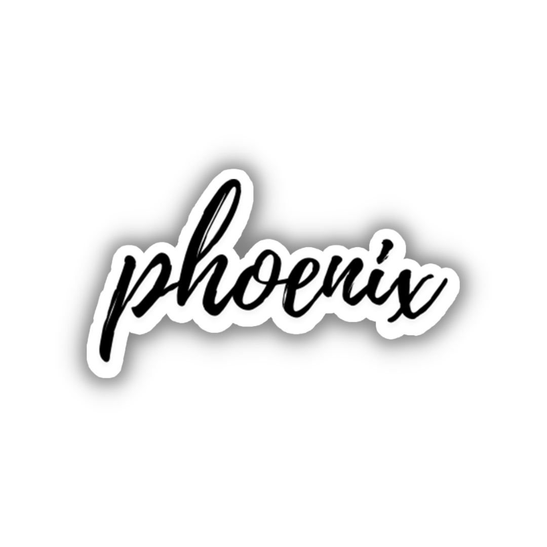 Phoenix Cursive Sticker