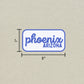 Phoenix, Arizona Retro Travel Sticker – Colorful Vinyl Decal for Laptop, Water Bottle & Luggage