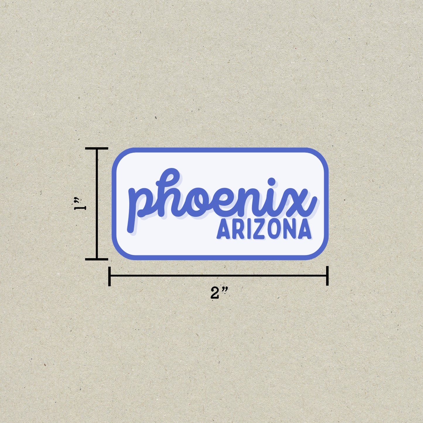 Phoenix, Arizona Retro Travel Sticker – Colorful Vinyl Decal for Laptop, Water Bottle & Luggage