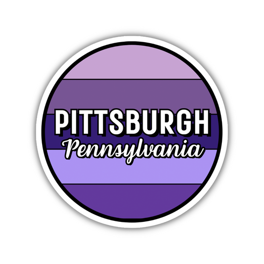 Pittsburgh, Pennsylvania Circle Sticker