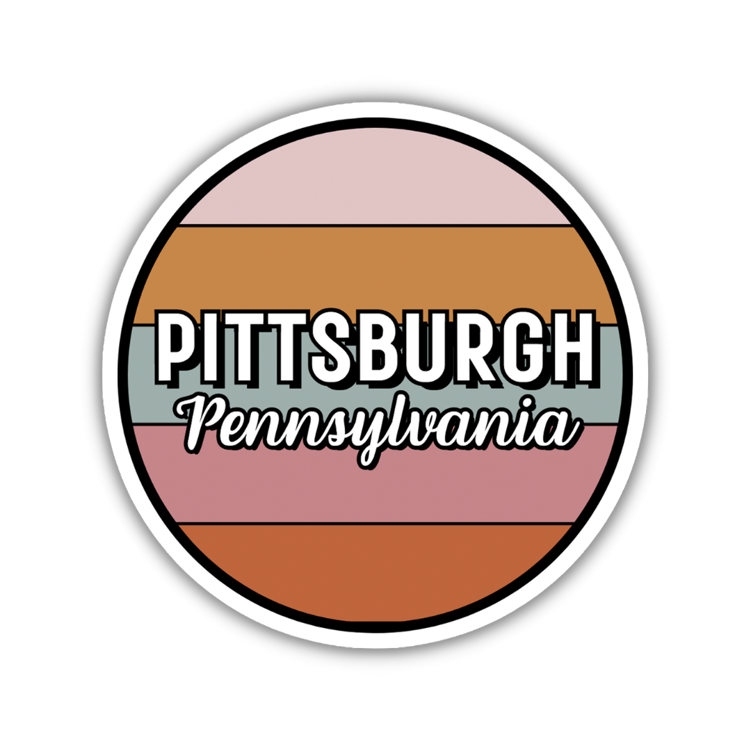 Pittsburgh, Pennsylvania Circle Sticker