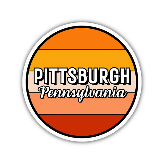 Pittsburgh, Pennsylvania Circle Sticker