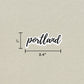 Portland Cursive Sticker