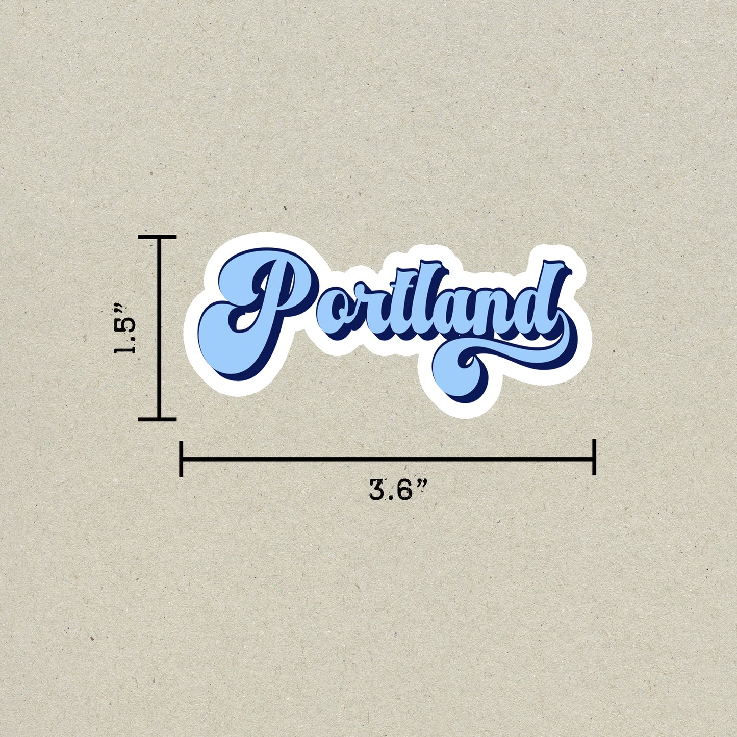 Portland Vintage Sticker