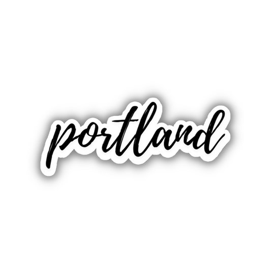 Portland Cursive Sticker