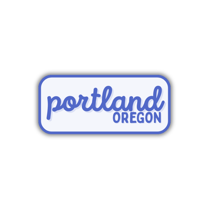 Portland, Oregon Retro Travel Sticker – Colorful Vinyl Decal for Laptop, Water Bottle & Luggage