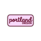 Portland, Oregon Retro Travel Sticker – Colorful Vinyl Decal for Laptop, Water Bottle & Luggage