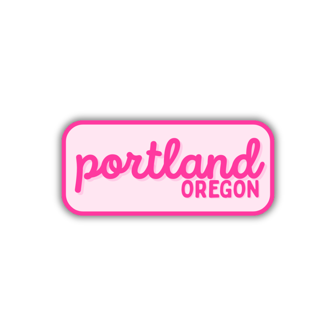 Portland, Oregon Retro Travel Sticker – Colorful Vinyl Decal for Laptop, Water Bottle & Luggage