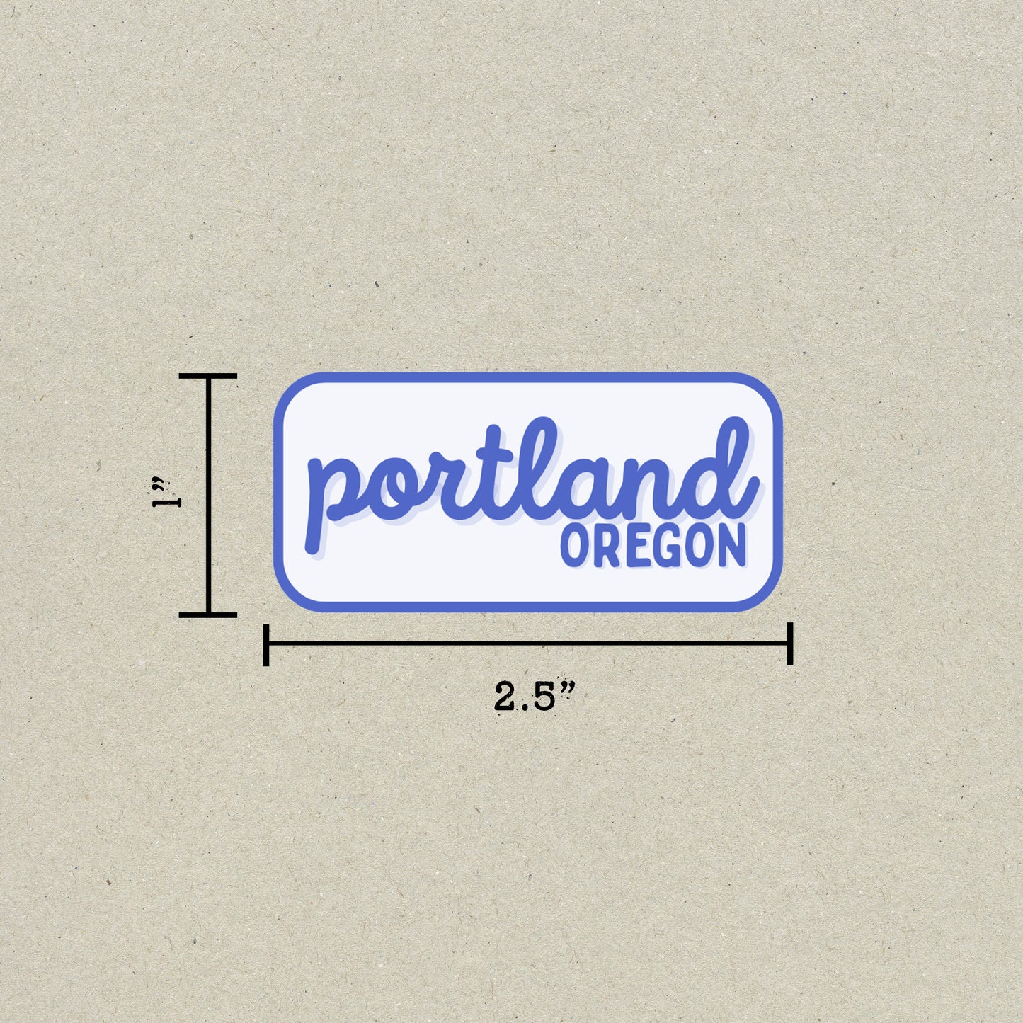 Portland, Oregon Retro Travel Sticker – Colorful Vinyl Decal for Laptop, Water Bottle & Luggage