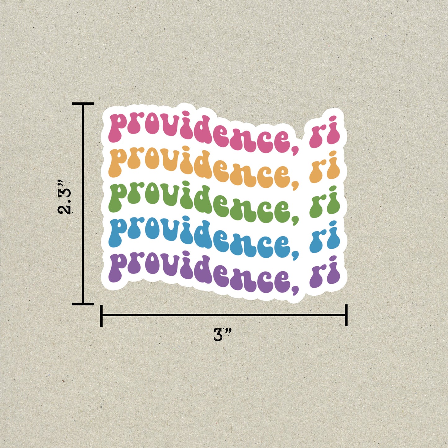 Providence, RI Retro Sticker