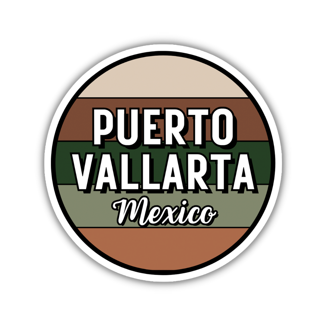 Puerto Vallarta, Mexico Circle Sticker