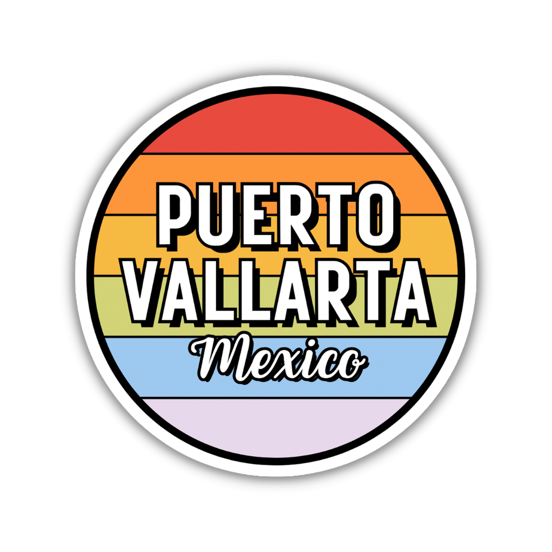 Puerto Vallarta, Mexico Circle Sticker