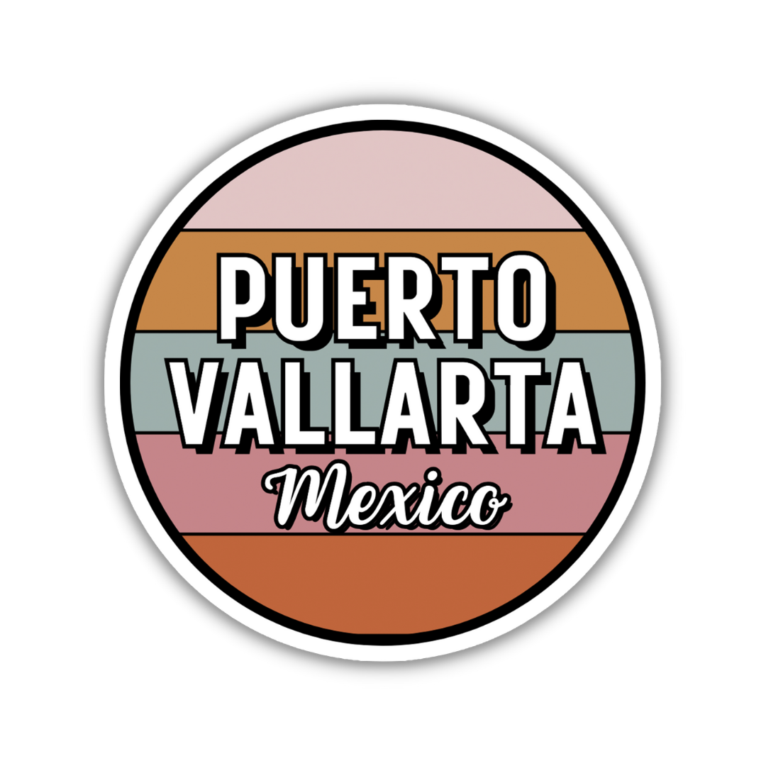 Puerto Vallarta, Mexico Circle Sticker