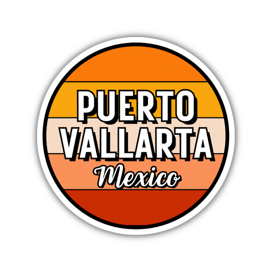 Puerto Vallarta, Mexico Circle Sticker