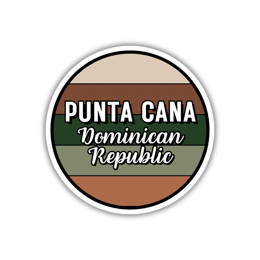 Punta Cana, Dominican Republic Circle Sticker