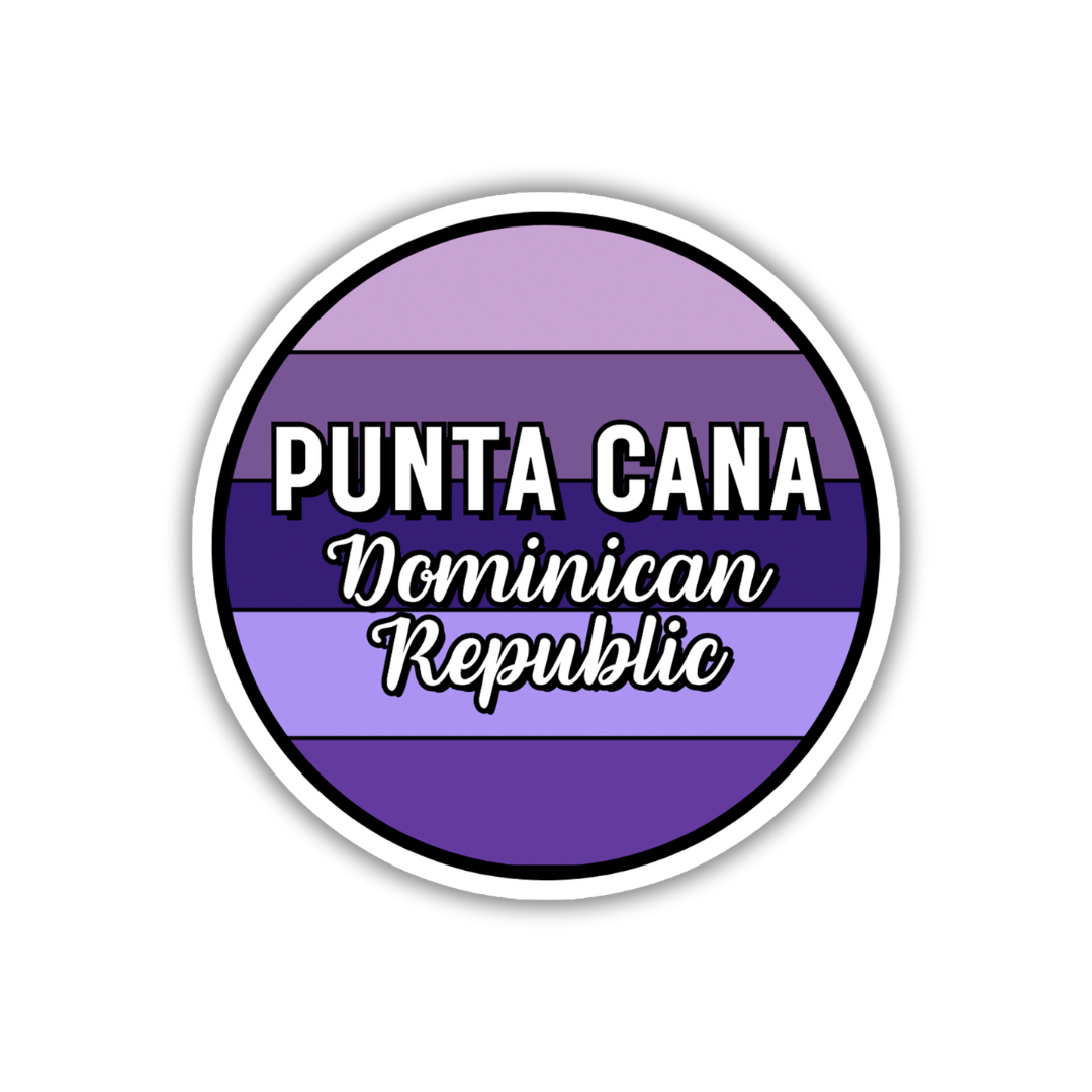 Punta Cana, Dominican Republic Circle Sticker