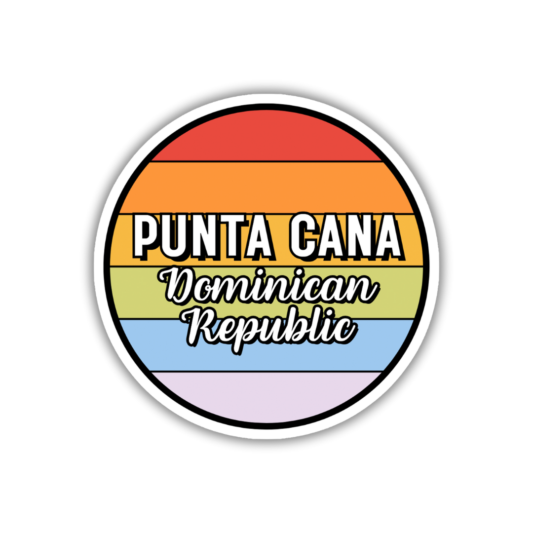 Punta Cana, Dominican Republic Circle Sticker