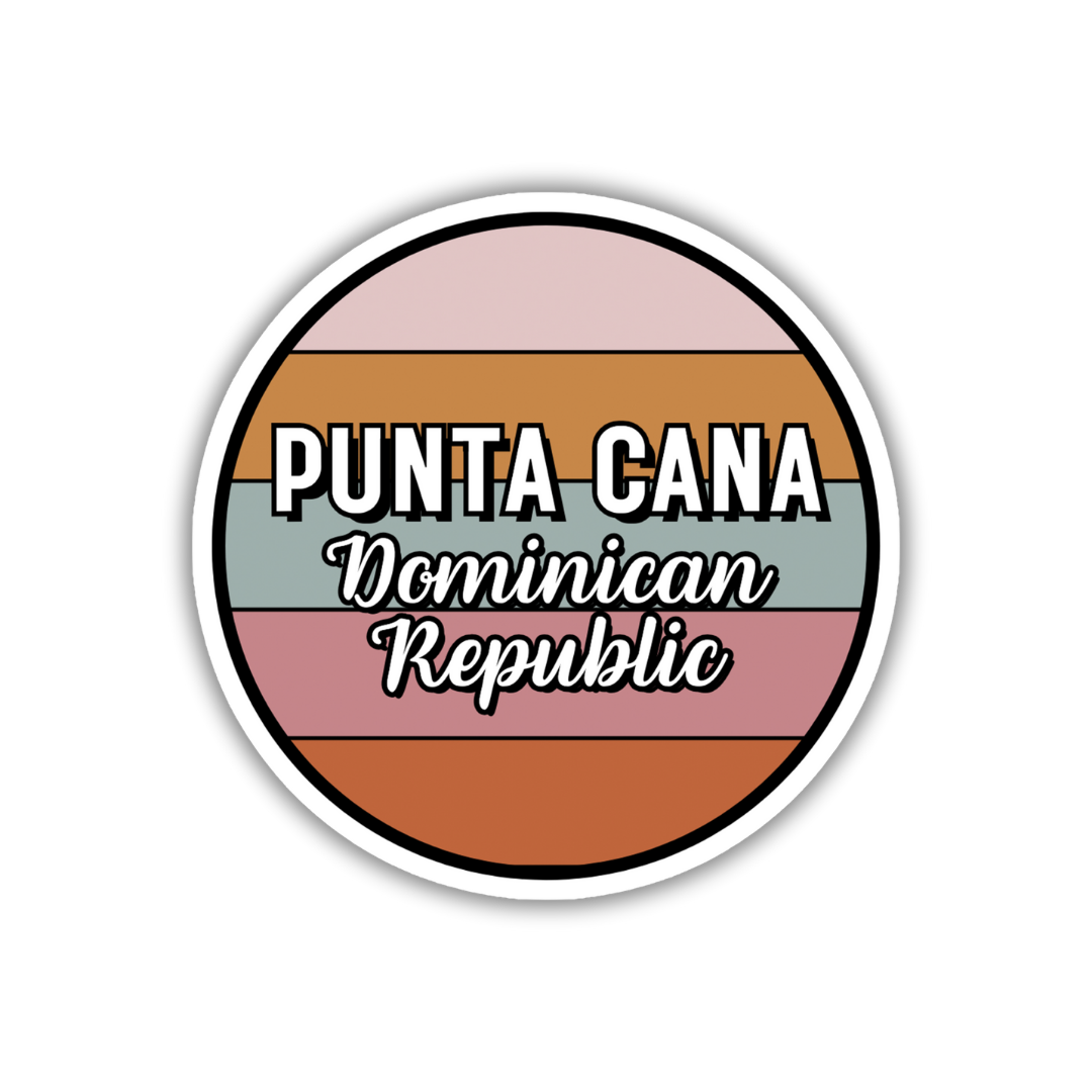 Punta Cana, Dominican Republic Circle Sticker