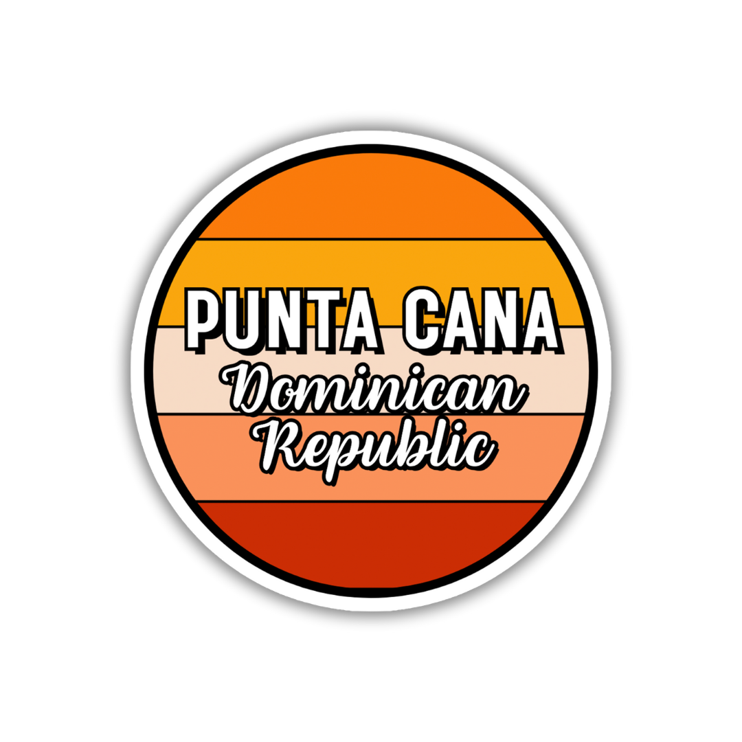 Punta Cana, Dominican Republic Circle Sticker