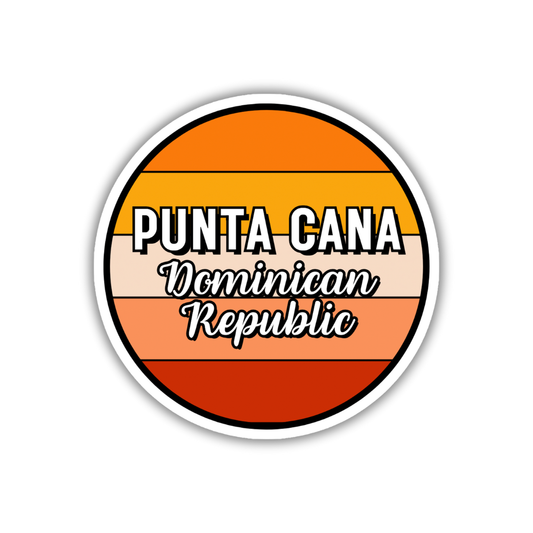 Punta Cana, Dominican Republic Circle Sticker