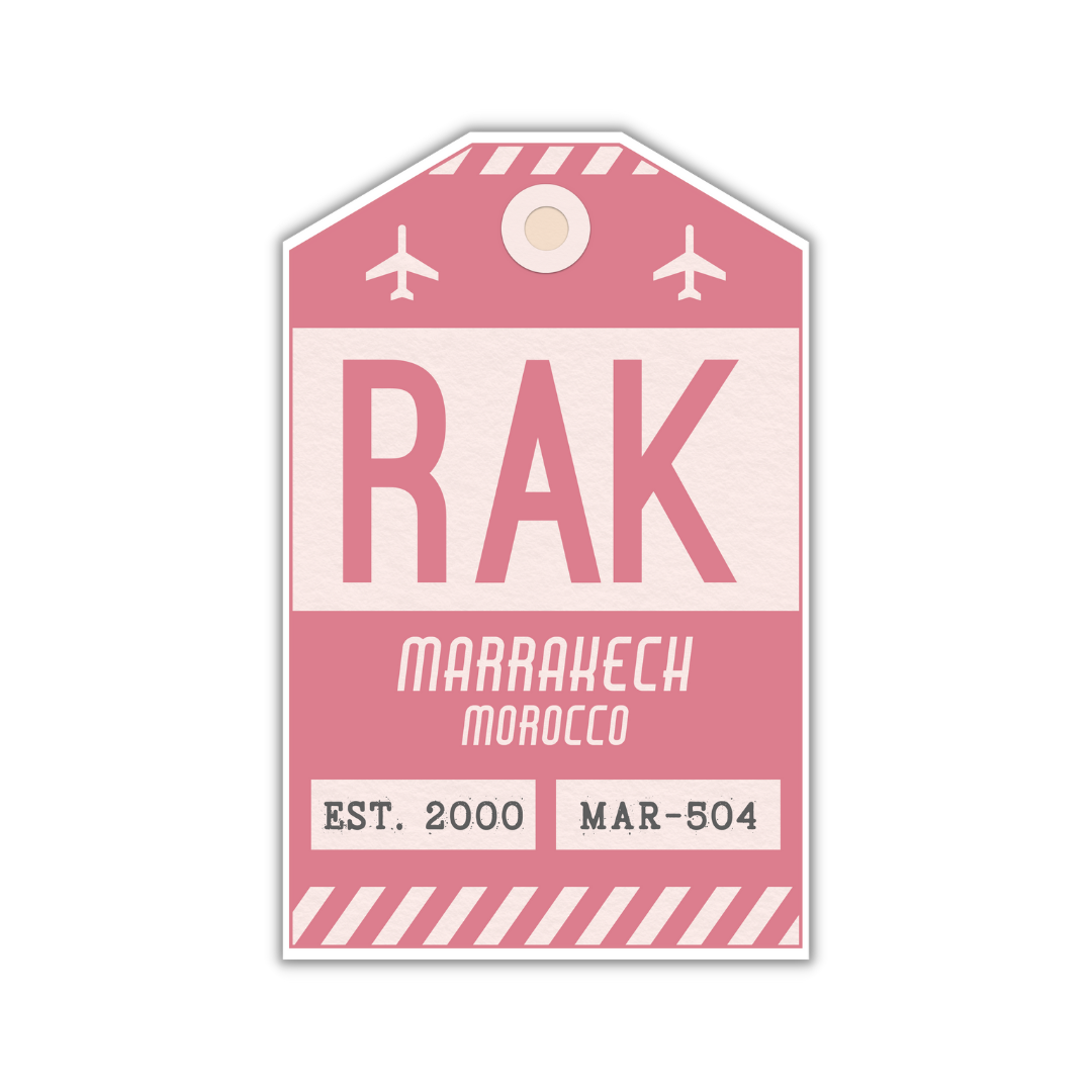 RAK Vintage Luggage Tag Sticker
