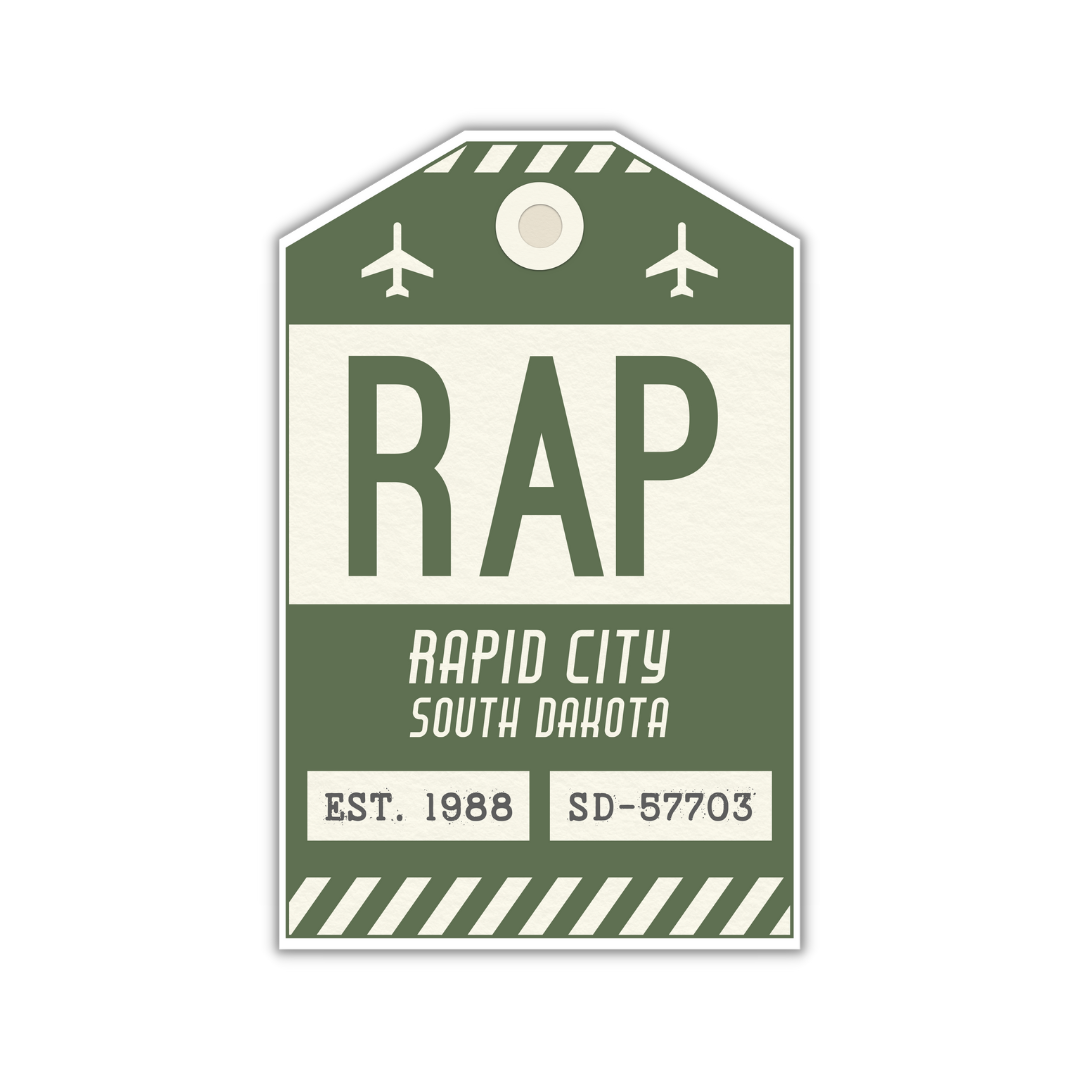 RAP Vintage Luggage Tag Sticker