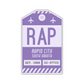 RAP Vintage Luggage Tag Sticker