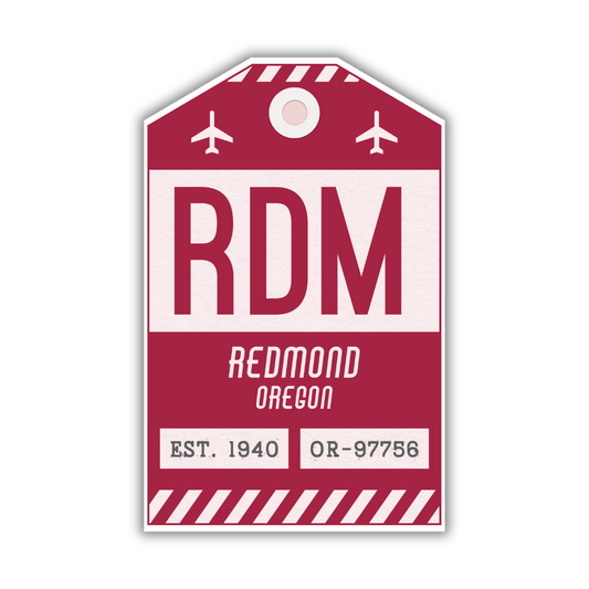 RDM Vintage Luggage Tag Sticker