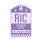 RIC Vintage Luggage Tag Sticker