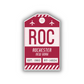 ROC Vintage Luggage Tag Sticker