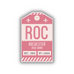 ROC Vintage Luggage Tag Sticker