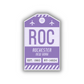 ROC Vintage Luggage Tag Sticker