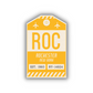 ROC Vintage Luggage Tag Sticker