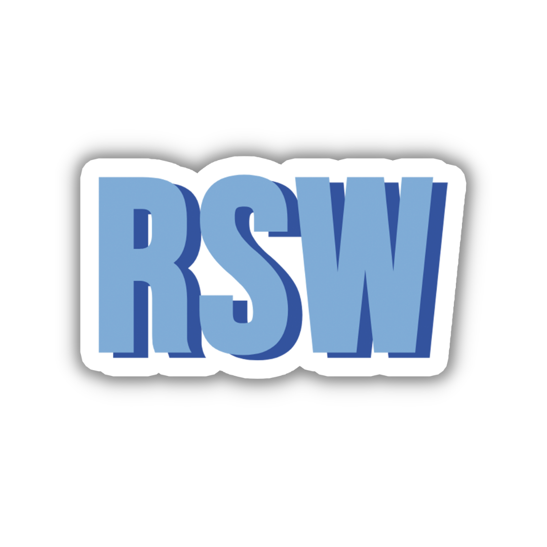 RSW Double Layered Sticker