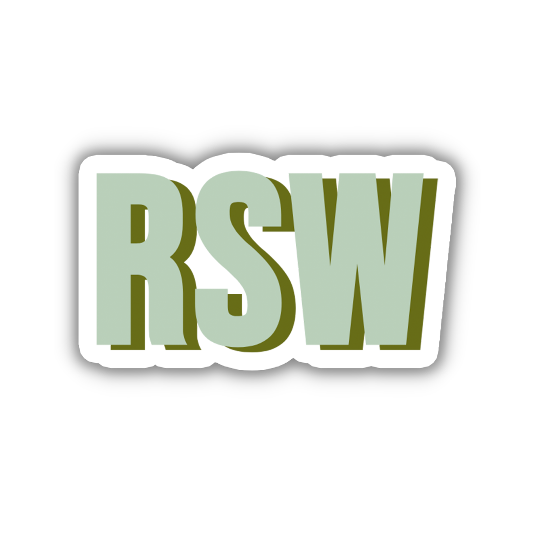 RSW Double Layered Sticker