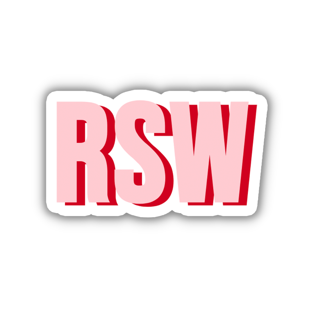 RSW Double Layered Sticker