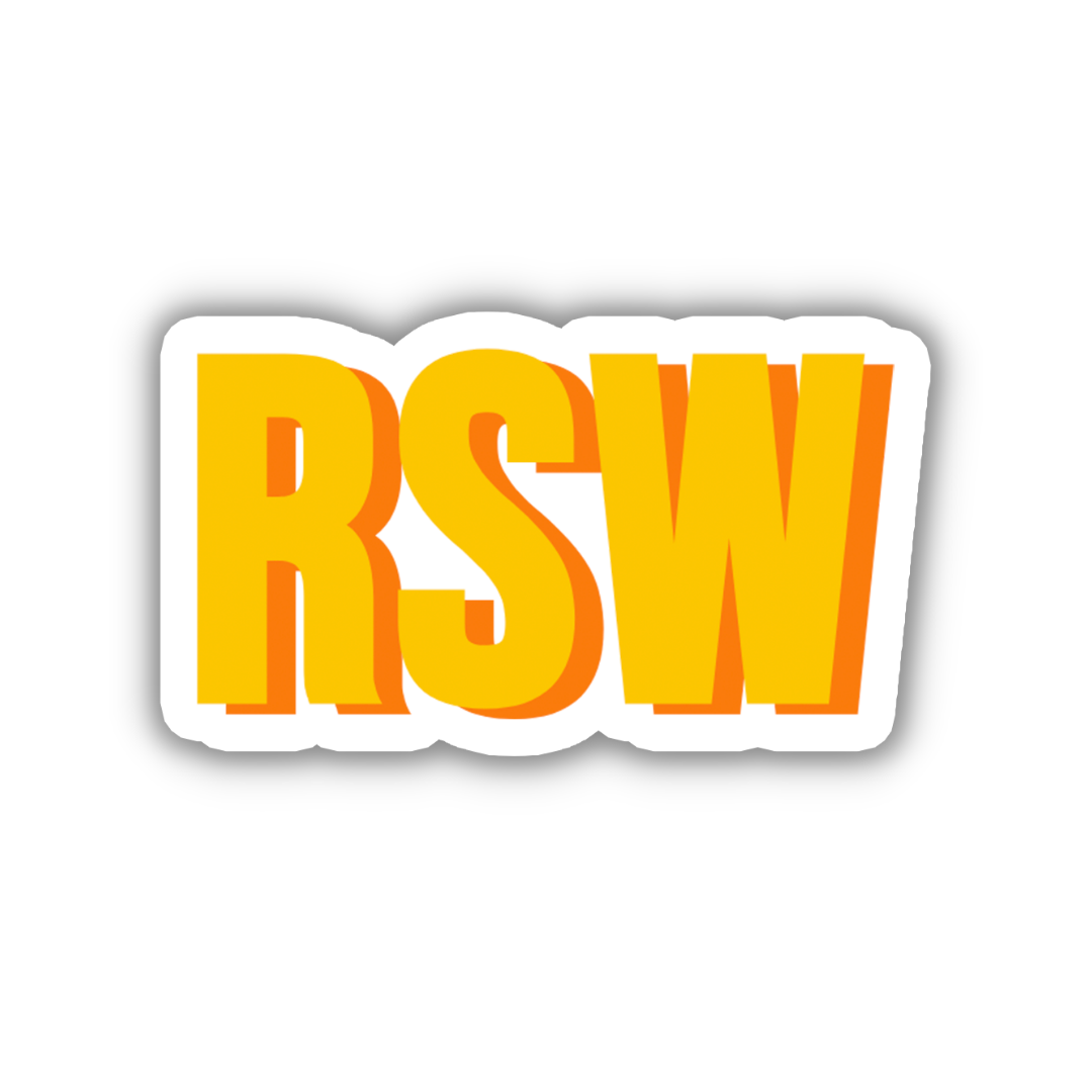 RSW Double Layered Sticker