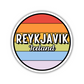 Reykjavik, Iceland Circle Sticker